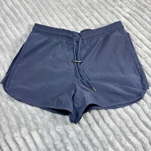 Avalanche Women's Relaxed Fit Shorts High Waist w/ Pockets Size L Blue NWOT